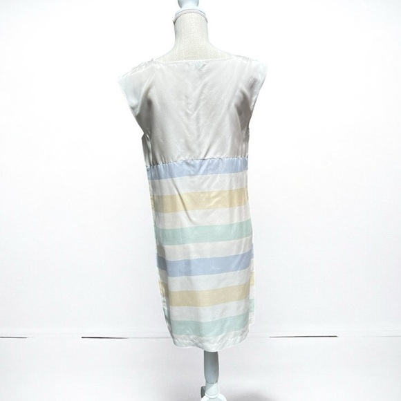 🌻Anthopologie O'dille Silk Colorblock Shirt Shift Dress | Size 8 - Picture 6 of 8